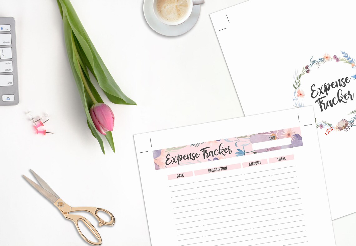 Expense Tracker Printable, Happy Planner Inserts Printable, Monthly ...