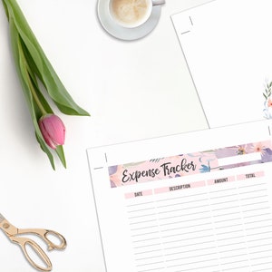 Expense Tracker Printable, Happy Planner Inserts Printable, Monthly ...