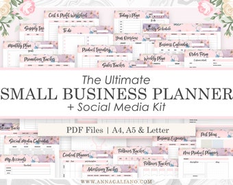Small Business Planner Printable, Etsy Business Organizer, Home Business Management, Project Planner Productivity, Order Form, A5, A4 Letter