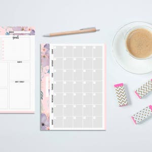 Happy Planner Inserts Printable, Happy Planner Monthly Inserts, Undated ...