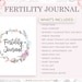 Fertility Journal Printable, Fertility Planner, TTC Planner, Ovulation ...