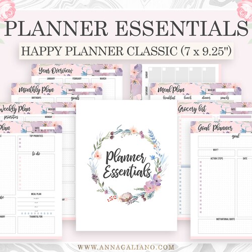Happy Planner Inserts Printable Important Dates Calendar | Etsy