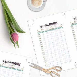 Weekly Schedule Printable, Happy Planner Mini, Hourly Planner, Weekly ...