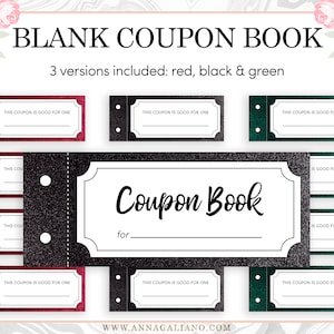 Modello libro coupon stampabile, voucher vuoti, regalo per i migliori amici, coupon stampabili, idee regalo di compleanno, fai da te per bambini, per mamma, per papà