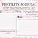 Fertility Journal Printable, Fertility Planner, TTC Planner, Ovulation ...