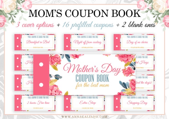 Gift Coupon Book for Mom Mom coupons 