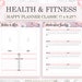 Fitness Planner Printable, Happy Planner Inserts, Health Planner ...