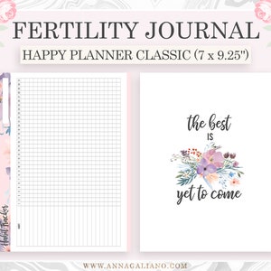 Fertility Journal Printable, Fertility Planner, TTC Planner, Ovulation ...