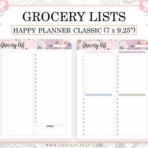 Happy Planner Meal Planner, Happy Planner Inserts Printable, Meal Plan ...
