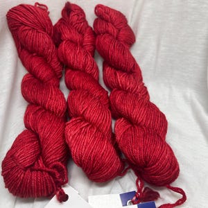 Malabrigo Caprino Cashmere Blend DK Sport Weight Yarn in 611 Ravelry Red