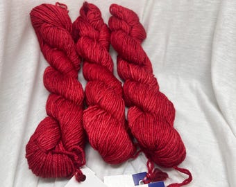 Malabrigo Caprino Cashmere Blend DK Sport Weight Yarn in 611 Ravelry Red