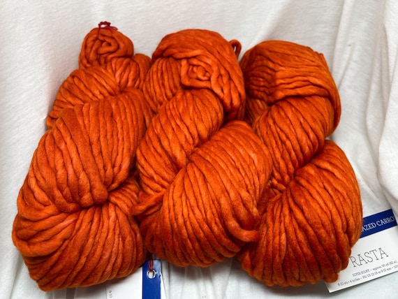 Malabrigo Rasta Superbulky Yarn in 016 Glazed Carrot