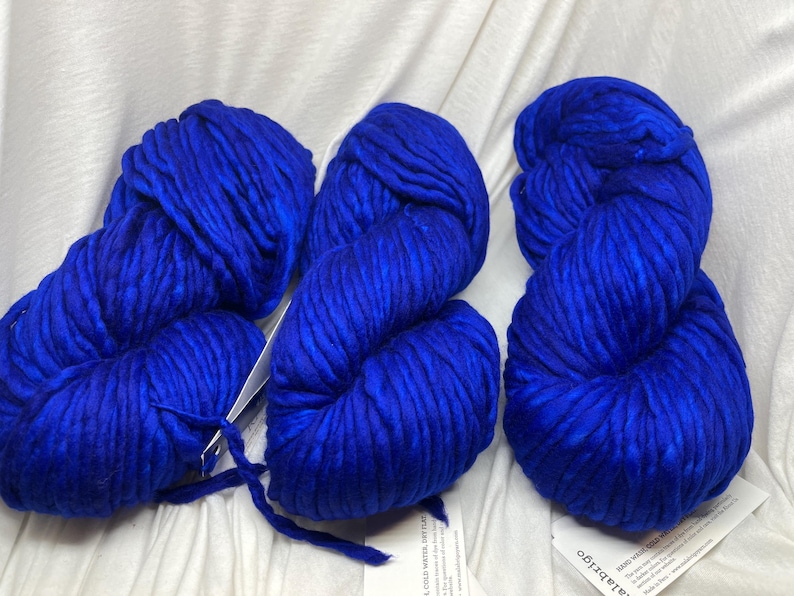 Malabrigo Rasta Superbulky Yarn in 415 Matisse Blue image 1