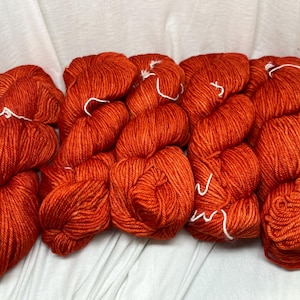 Malabrigo Rios Worsted Weight Yarn in 016 Glazed Carrot image 1