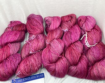 Malabrigo Rios Worsted Weight Yarn in 057 English Rose