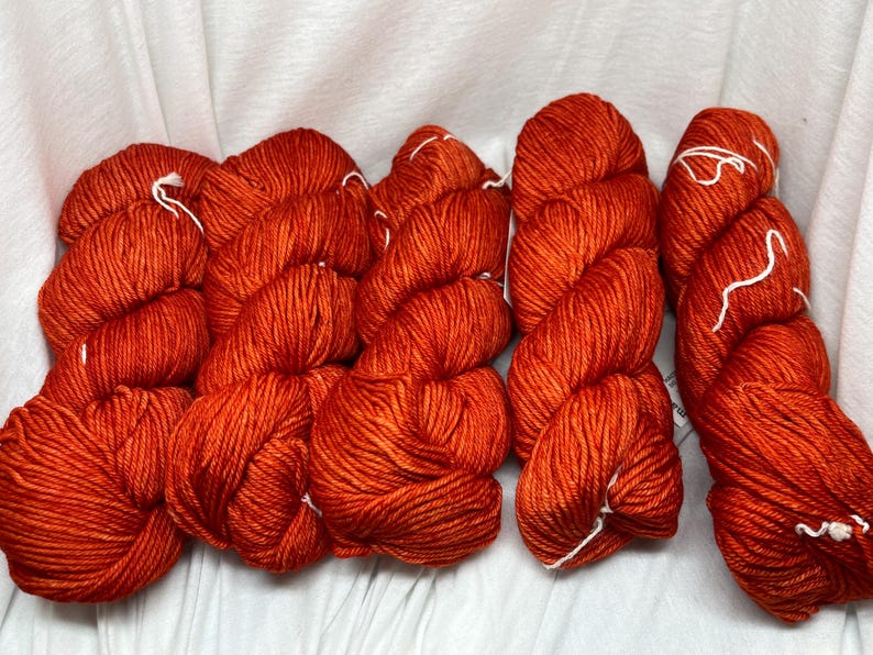 Malabrigo Rios Worsted Weight Yarn in 016 Glazed Carrot image 2