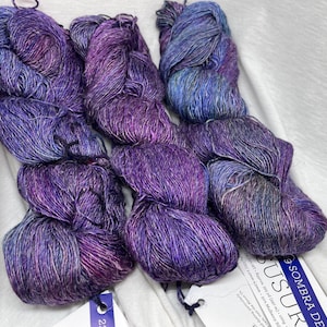 Malabrigo Susurro DK Sport Weight Yarn in 229 Sombra De Palma