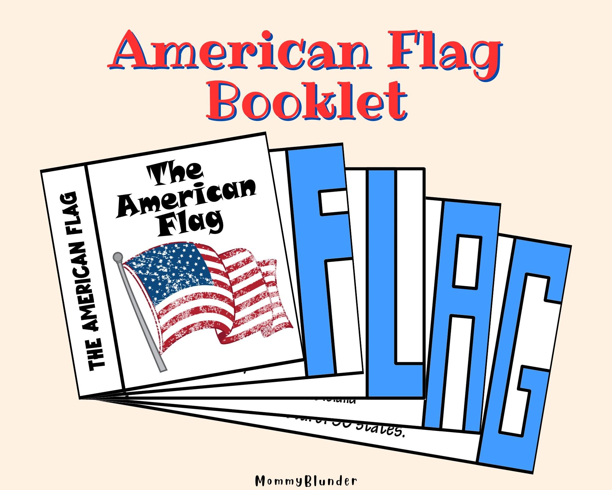 American Flag Booklet | Lesson about the American Flag | All About the Flag | Learn About the Flag | American Flag