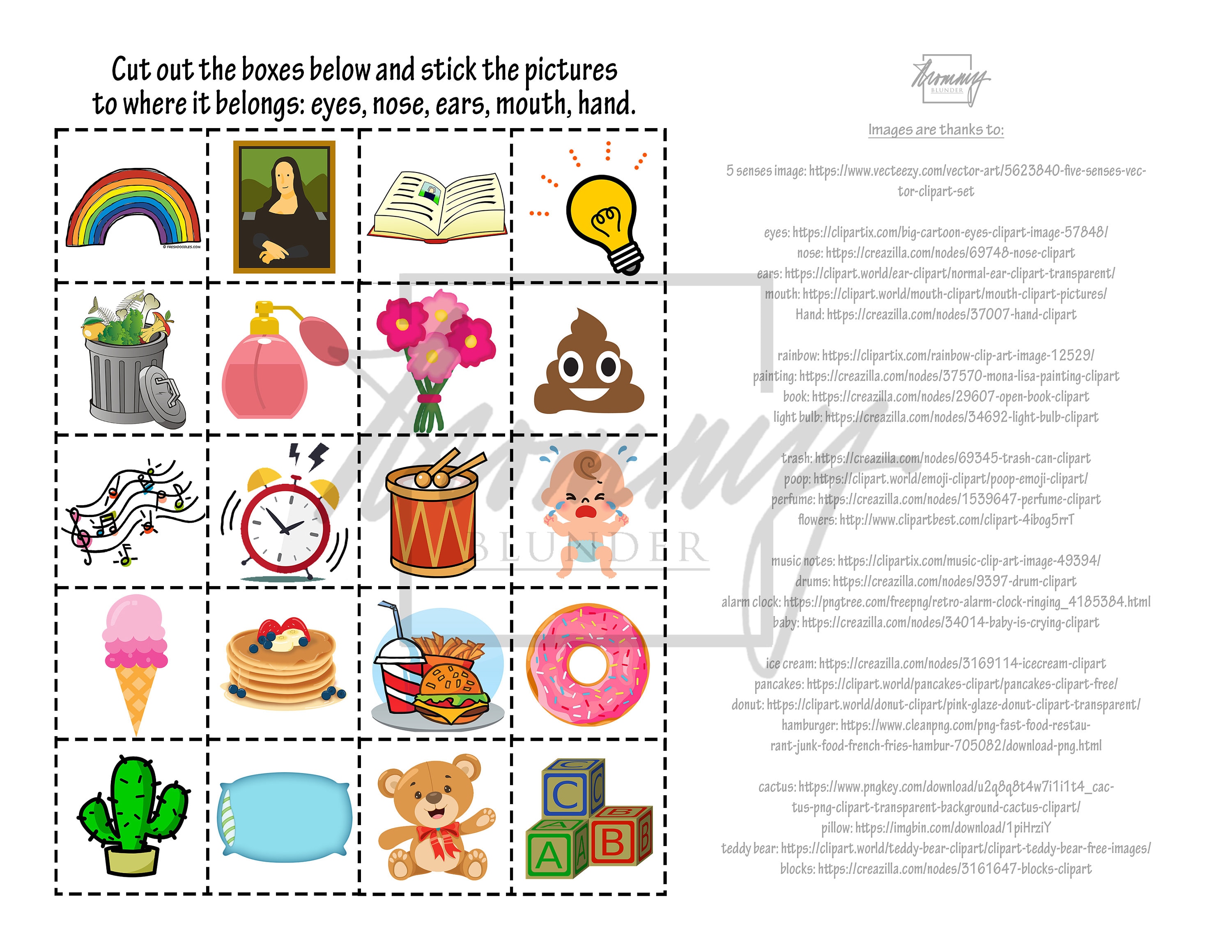 My 5 Senses Mini Book & Anchor Chart - Etsy