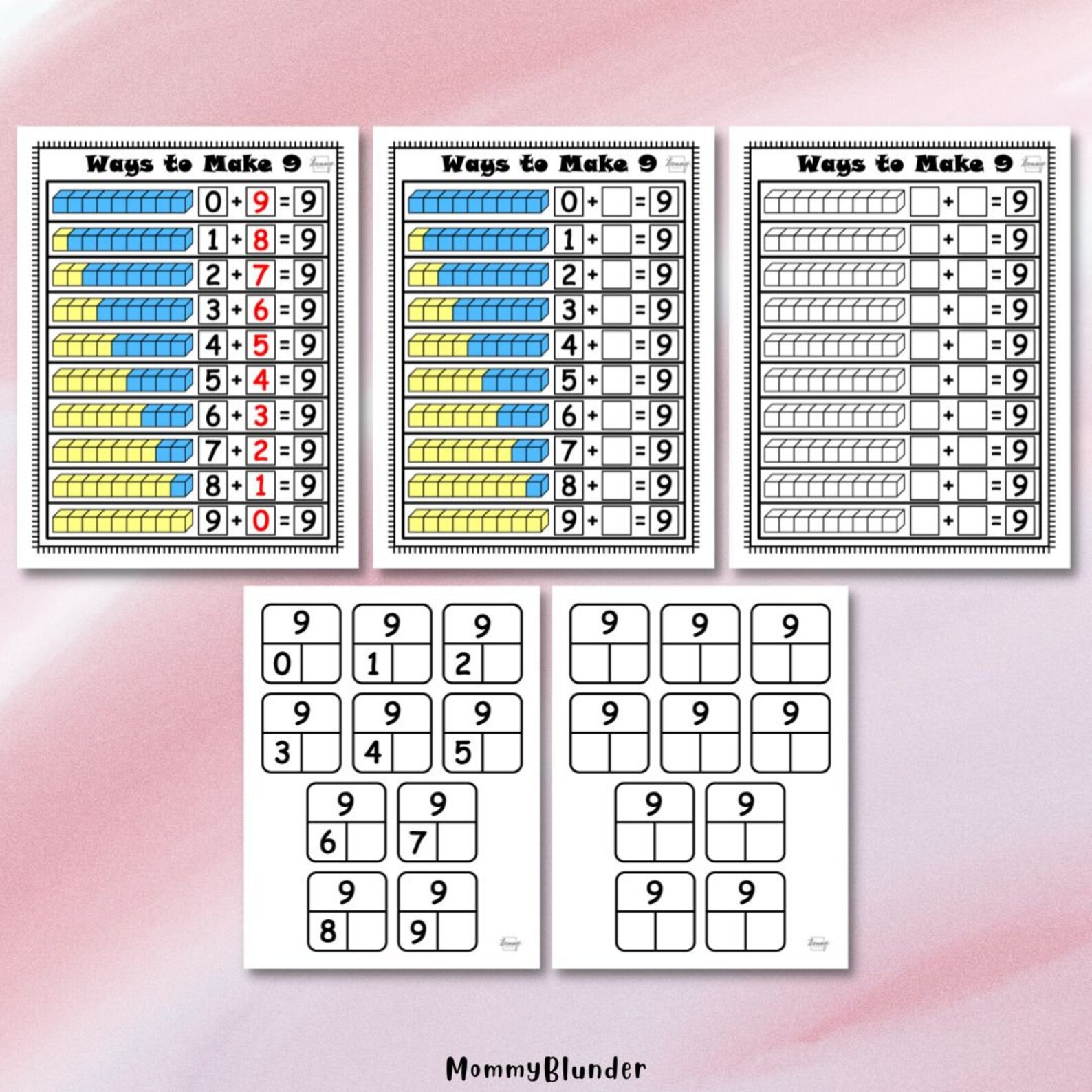 Addition Practice Sheets: Ways to Make 5-10 (digital Download) - Etsy