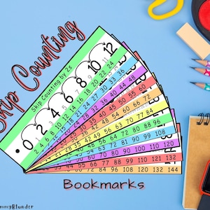 Skip Counting Bookmarks | Skip Counting Anchor Chart | Skip Counting | Skip Counting Concept