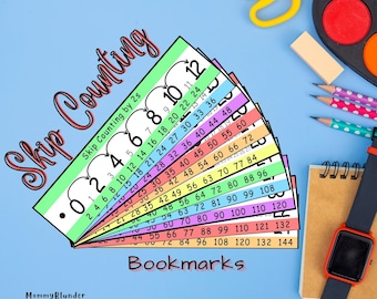 Skip Counting Bookmarks | Skip Counting Anchor Chart | Skip Counting | Skip Counting Concept