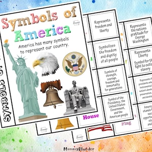 Symbols of America | Learning Book | American Historical Symbols | Booklet About the Symbols of America | Activity Book