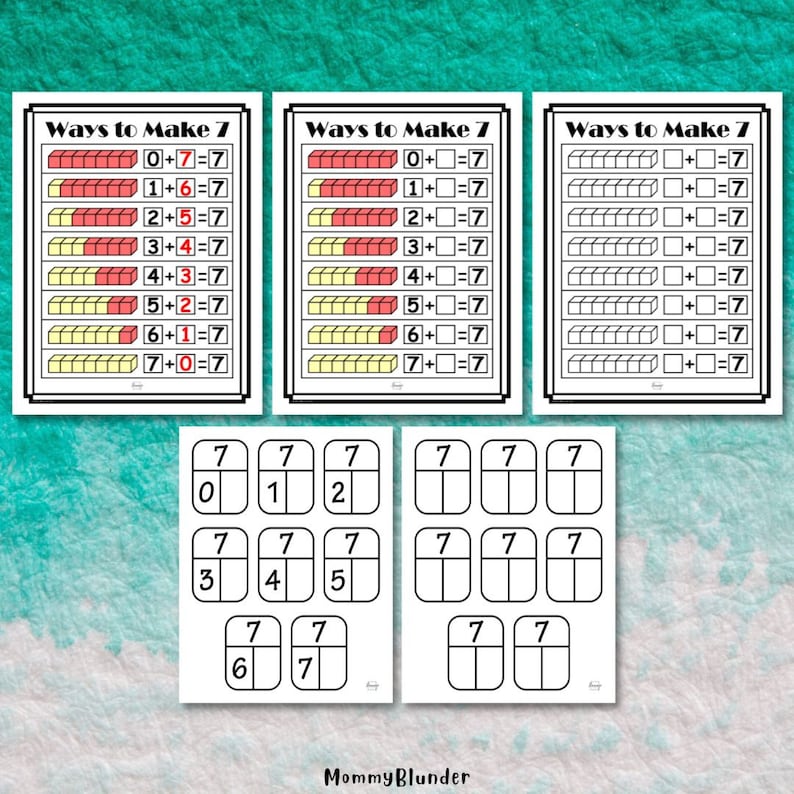 Addition Practice Sheets: Ways to Make 5-10 (digital Download) - Etsy