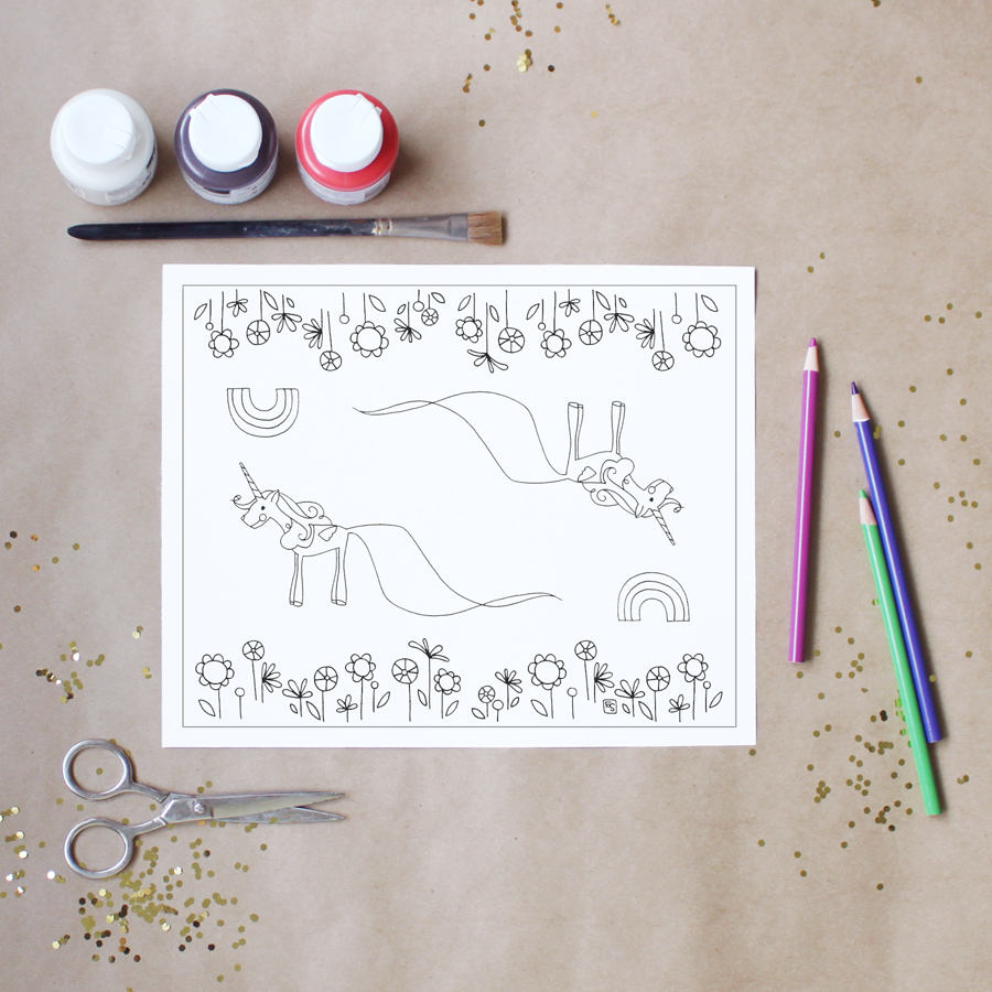 Unicorn Coloring Sheet Printable Kids Craft Magical Color Etsy Unicorn Coloring Sheet Printable Kids Craft Magical Color Etsy