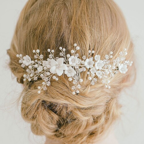 Bridal Hair Comb Pearl Flowers Ivory Flower Hair Comb Bridal - Etsy Bridal Hair Comb Pearl Flowers Ivory Flower Hair Comb Bridal - Etsy