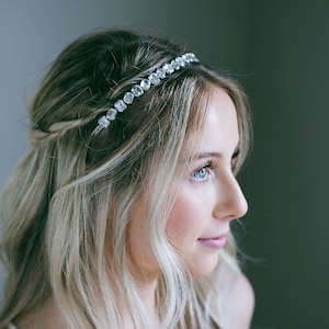 Crystal Headband Prom Bridal Wedding Headband, Crystal Bridal Hair Piece, Wedding Headband, Bridal Headpiece, Crystal Headpiece, &quot;Amelie&quot;