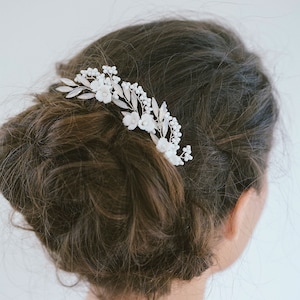 Bridal Floral Hair Pins Opal Pearl, Flower Hair Pins, Bridal Hair Pins, Flower Headpiece, Bridesmaids Headpiece, Flower Girl, &quot;Sevyn Pins&quot;