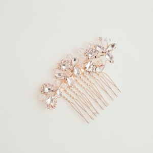 Bridal Swarovski Crystal Comb, Rhinestone Comb, Bridal Comb Crystal, Wedding Crystal Hair Comb, Bridal Side Crystal Comb, "Julia"