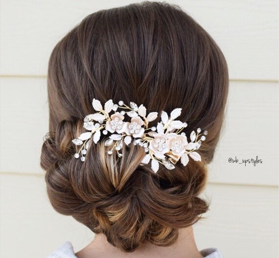 Buy Bridal Hair Clip Rose Gold Hair Clip Flower Hair Clip Online in India - Etsy Buy Bridal Hair Clip Rose Gold Hair Clip Flower Hair Clip Online in India - Etsy