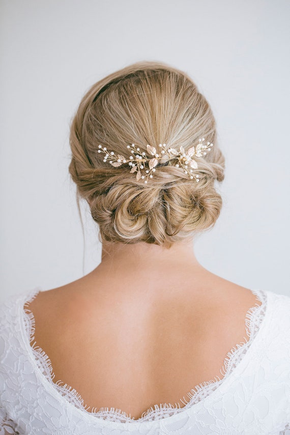 Gold leaf cheap hair vine