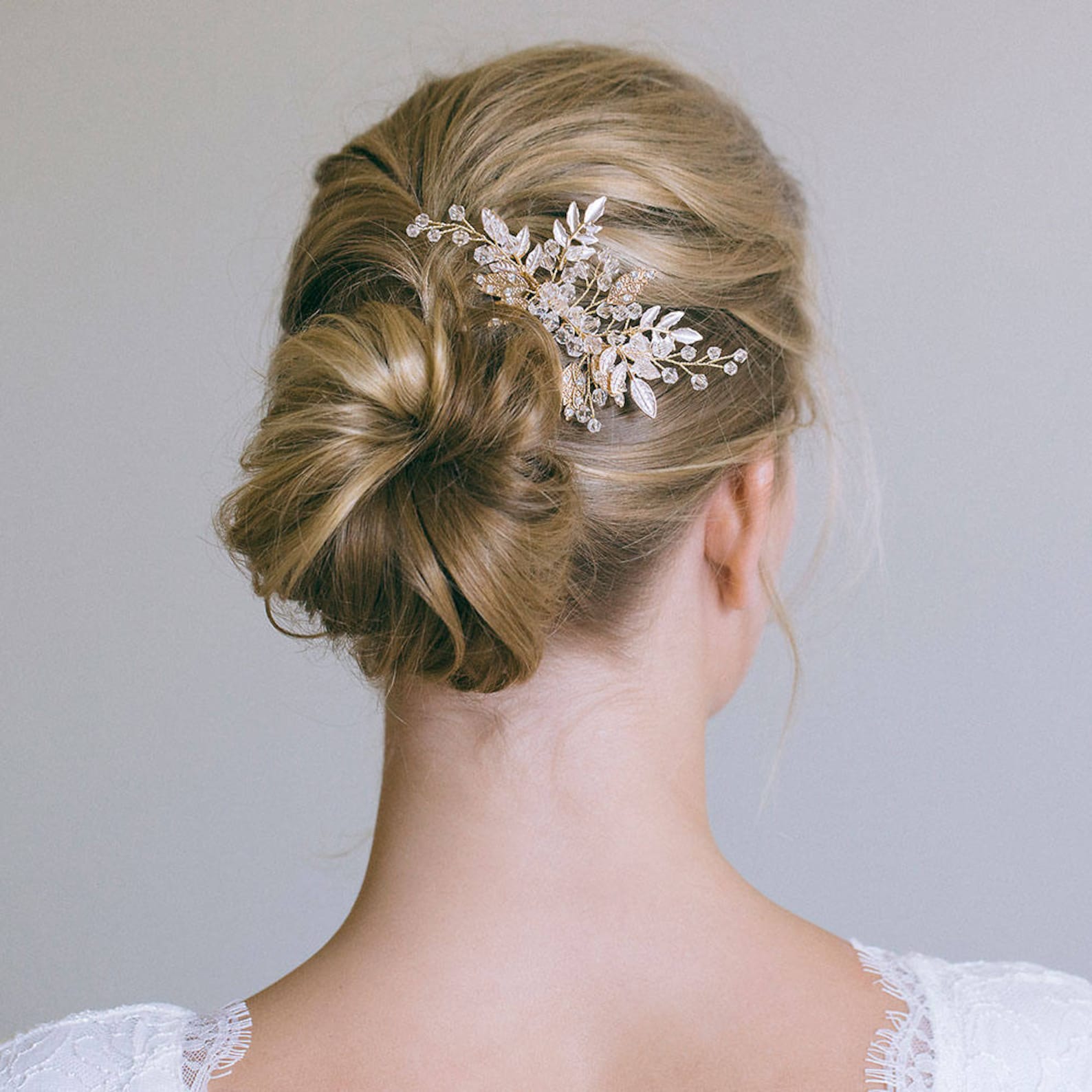 Gold Hair Comb Gold Leaf Hair Comb Silver Hair Comb Gold Etsy