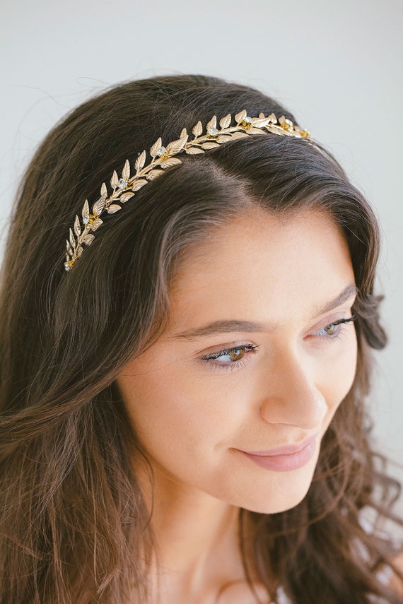 golden leaf headpiece