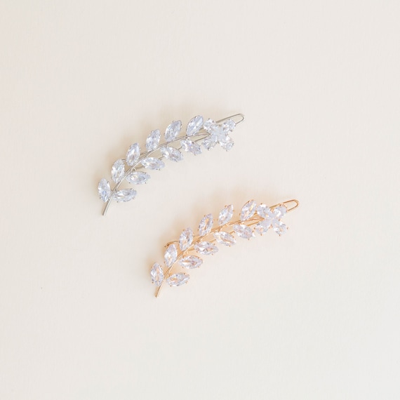 Crystal Hair Clip Side Clip, Rhinestone Hair Clip, Bridal Hair