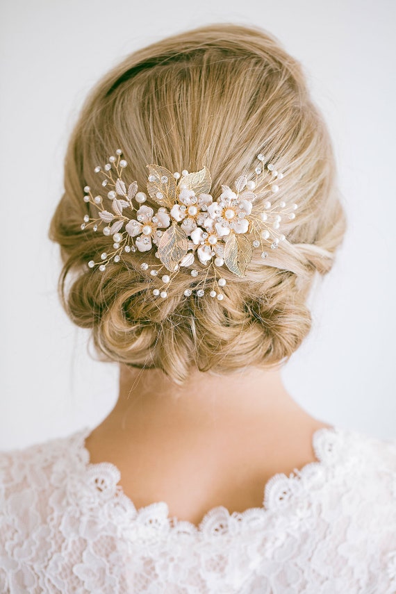 Pettine Capelli Sposa Con Cristalli E Perle - Accessorio Matrimonio Elegante - Foto 9