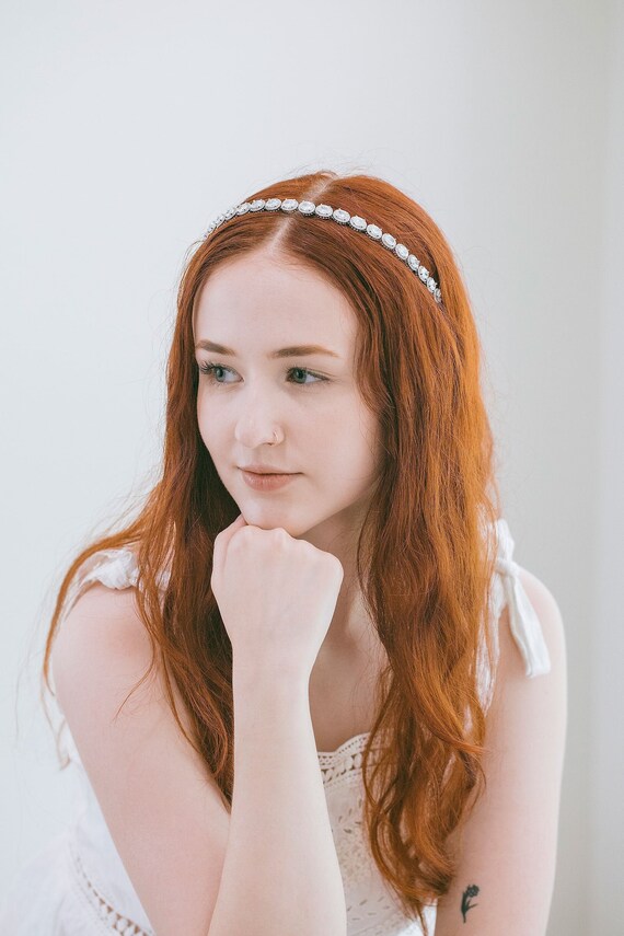 Swarovski Crystal Headband, Crystal Headband, Crystal Bridal  display picture 1