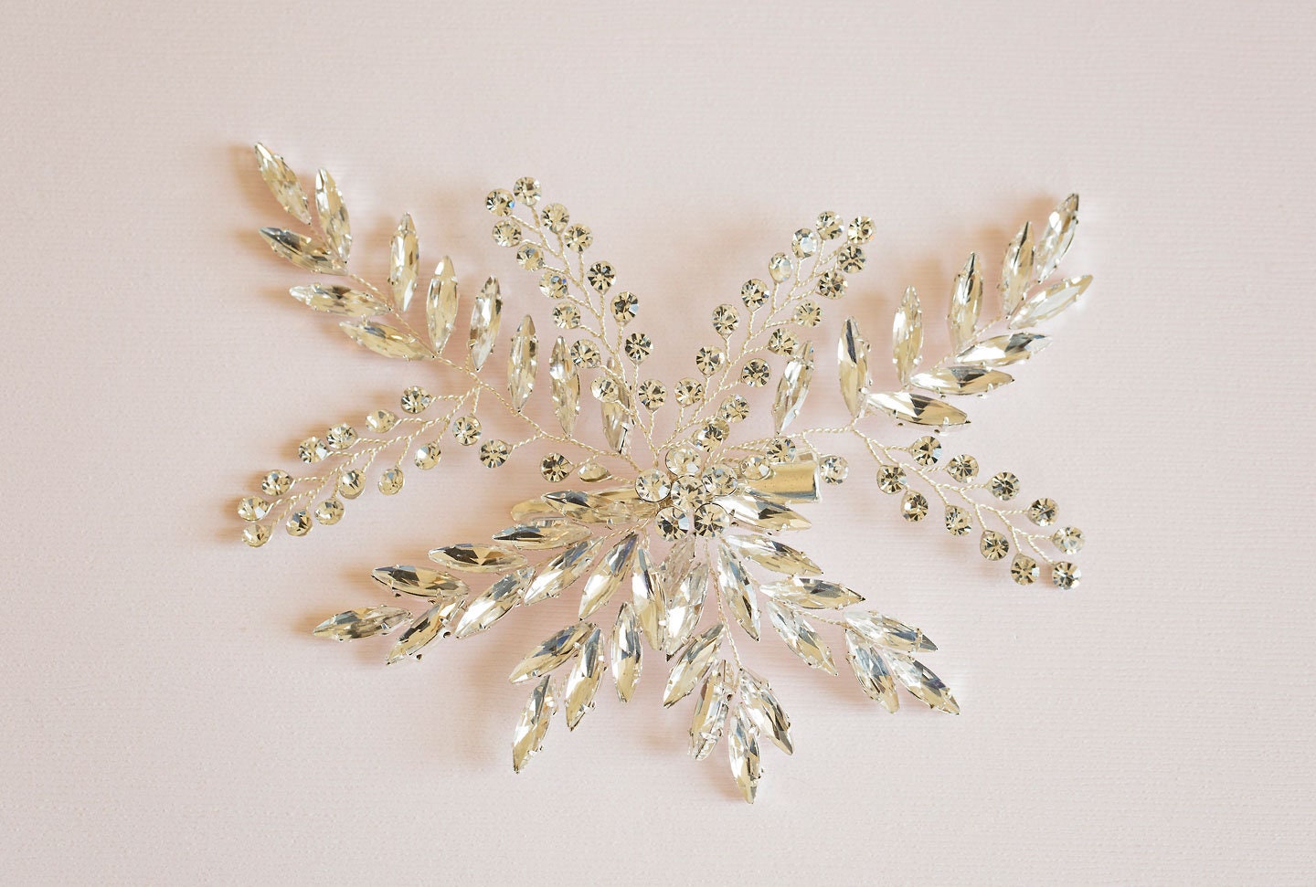 2 Stück Große Silberne Haarspangen Mit Glitzer Strass – Haarschmuck Für Damen