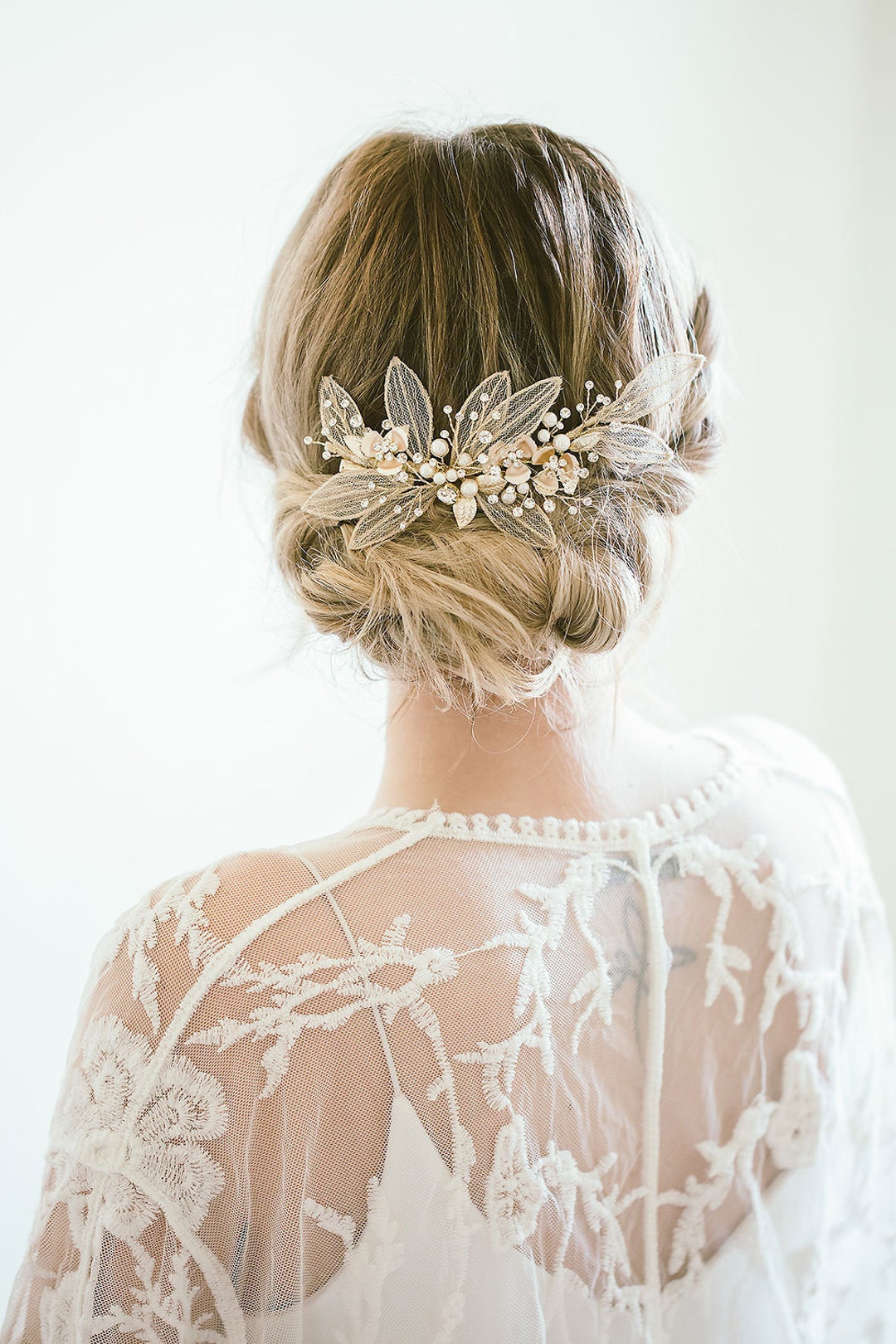 Bridal Flower Hair Clip, Bridal Hair Clip, Flower Hair Clip, Ivory Flower  Clip, Crystal Hair Comb, Bridal Flower Hair Vine, “anastasia”