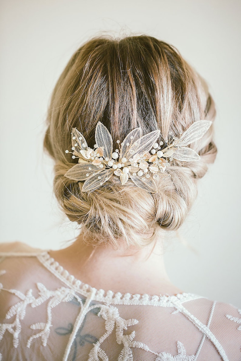 Bridal Flower Hair Clip Bridal Hair Clip Flower Hair Clip Etsy