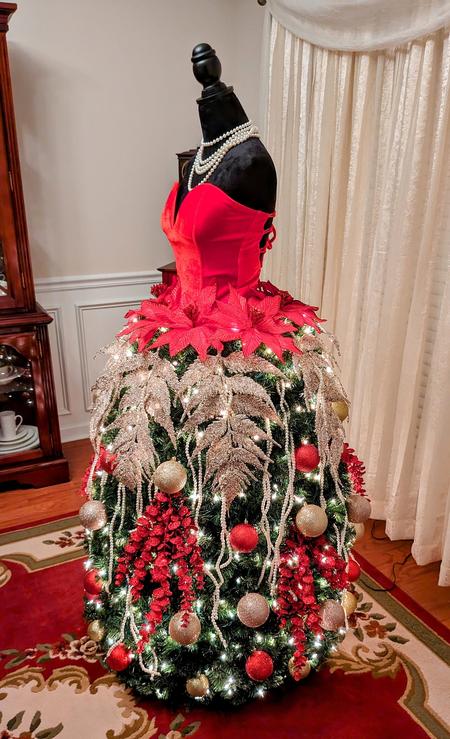 SOLD Outorders Will Resume in 2024mannequin Christmas Tree/dress Form  Christmas Tree-christmas Decoration 