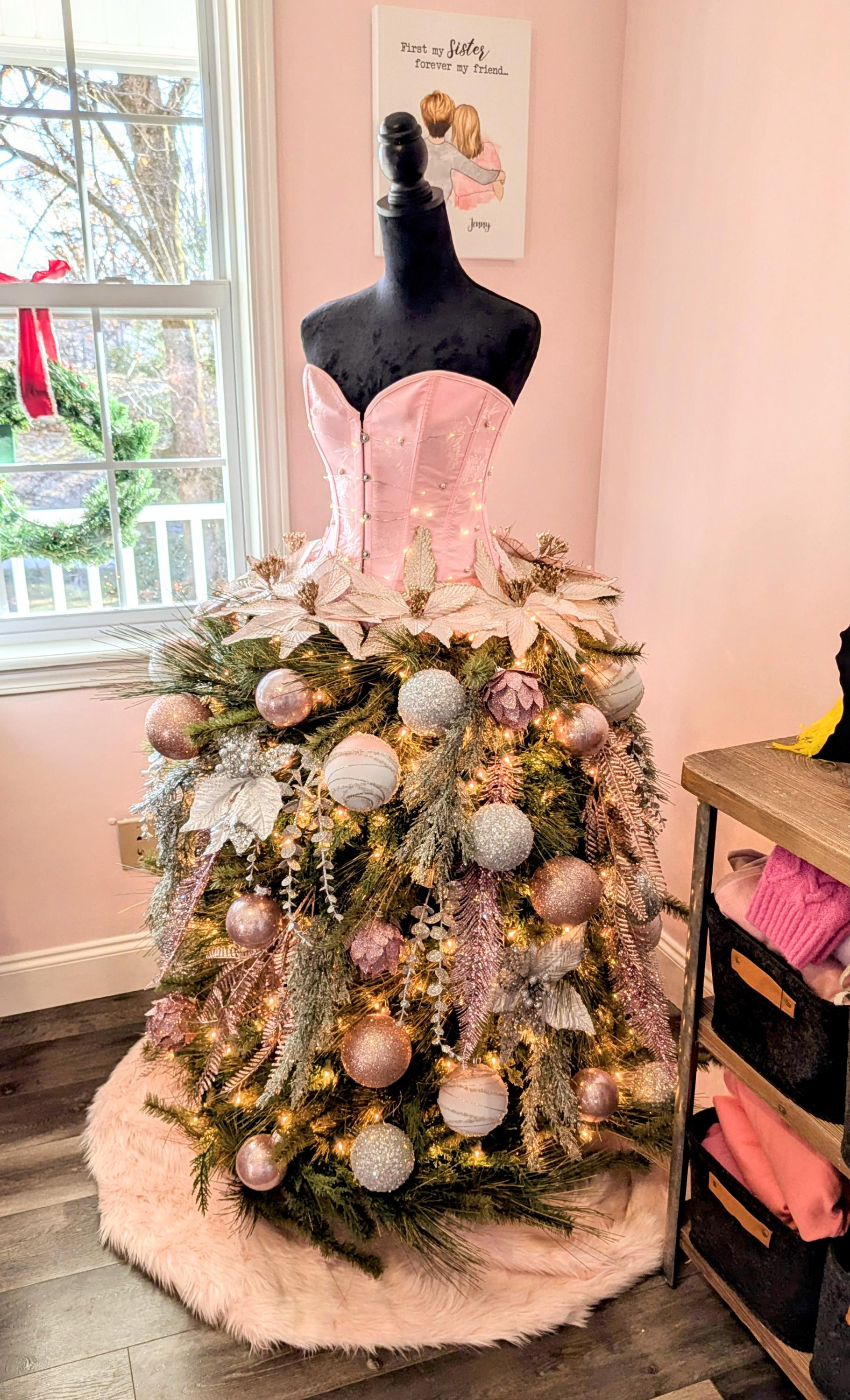 white christmas dresses Sequin Christmas Tree Dress main image 0