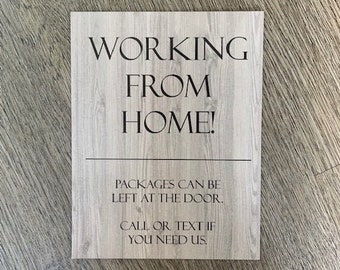 Working From Home - Front Door Magnet