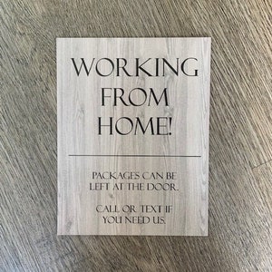 Travail à domicile - Aimant de porte d'entrée