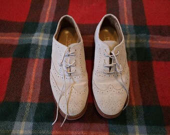 Polo Ralph Lauren men's wingtip oxford suede shoes size 8 US