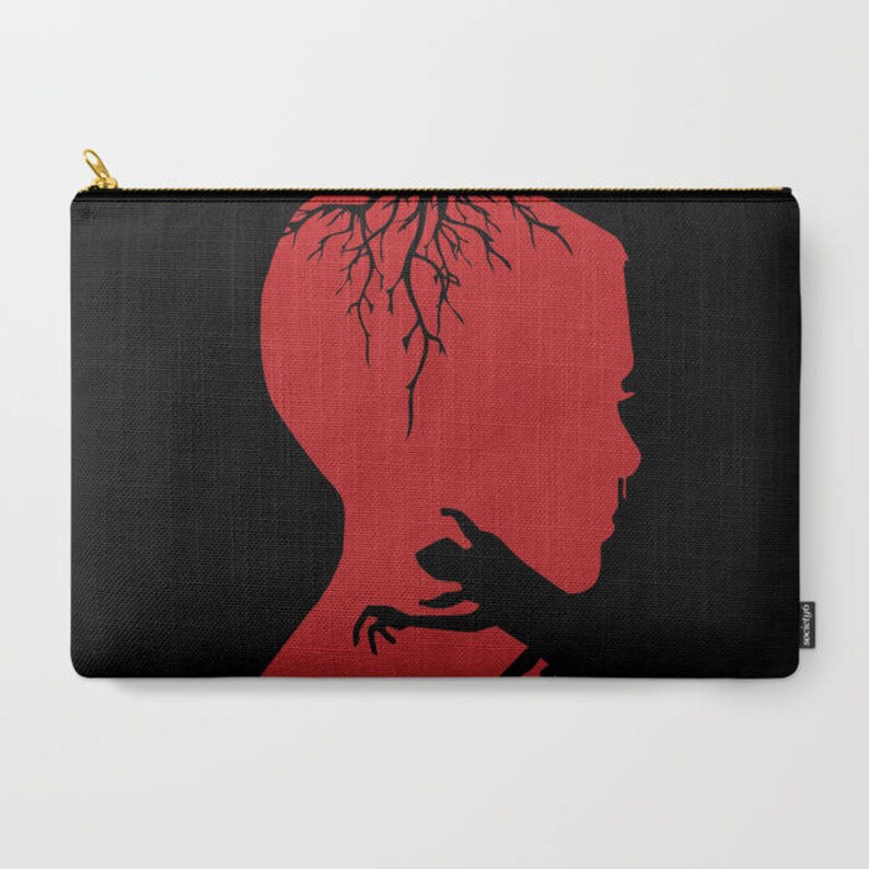 Makeup Bag Pencil Pouch Demogorgon Eleven Eleven from Stranger Things Stranger Things Carry All Pouch Stranger Things