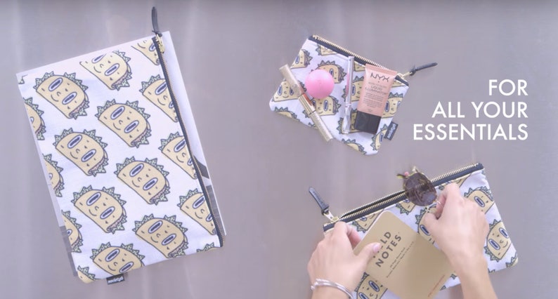 Makeup Bag Pencil Pouch Demogorgon Eleven Eleven from Stranger Things Stranger Things Carry All Pouch Stranger Things